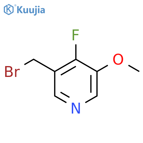 3-Bromomethyl-4-fluoro-5-methoxypyridine structure