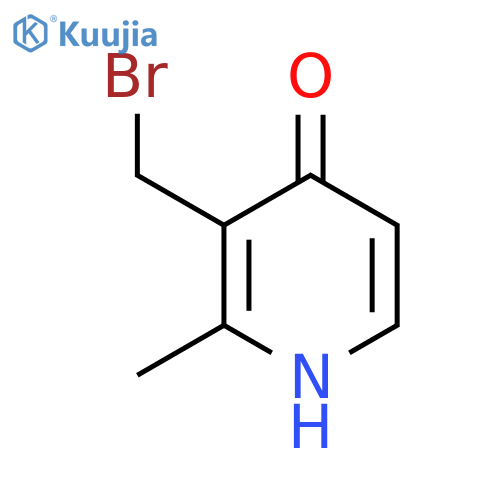 3-Bromomethyl-4-hydroxy-2-methylpyridine structure