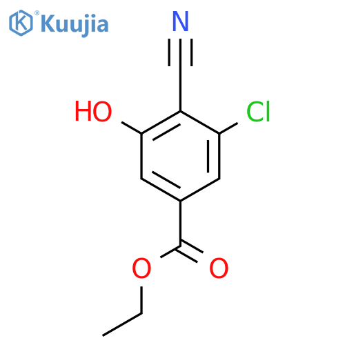 Ethyl 3-chloro-4-cyano-5-hydroxybenzoate structure
