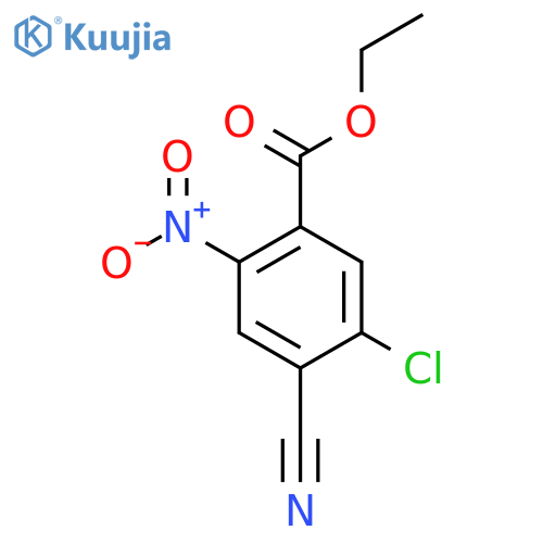 Ethyl 5-chloro-4-cyano-2-nitrobenzoate structure