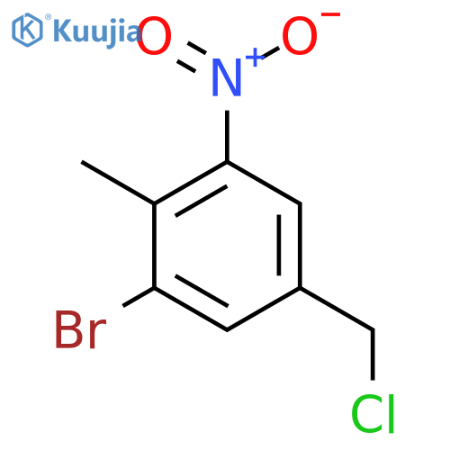 3-Bromo-4-methyl-5-nitrobenzyl chloride structure