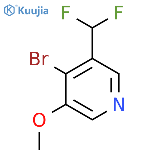 4-Bromo-3-(difluoromethyl)-5-methoxypyridine structure