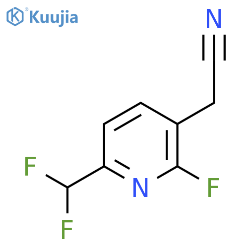 6-(Difluoromethyl)-2-fluoropyridine-3-acetonitrile structure