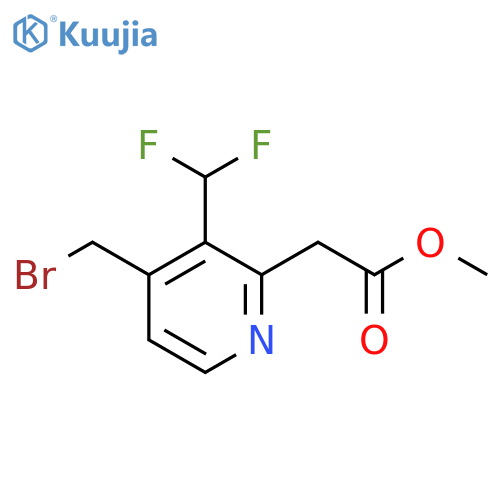 Methyl 4-(bromomethyl)-3-(difluoromethyl)pyridine-2-acetate structure
