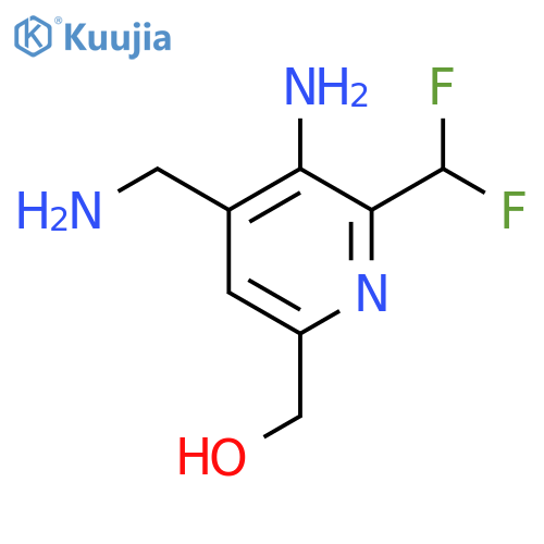 3-Amino-4-(aminomethyl)-2-(difluoromethyl)pyridine-6-methanol structure