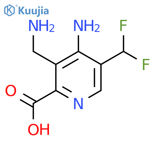 4-Amino-3-(aminomethyl)-5-(difluoromethyl)pyridine-2-carboxylic acid structure