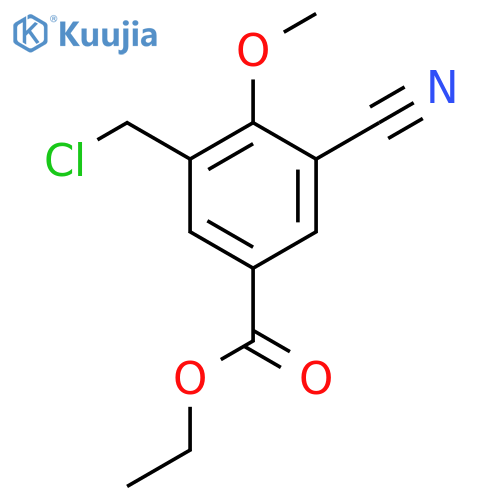 Ethyl 3-chloromethyl-5-cyano-4-methoxybenzoate structure