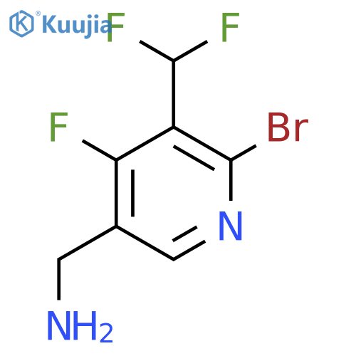 5-(Aminomethyl)-2-bromo-3-(difluoromethyl)-4-fluoropyridine structure