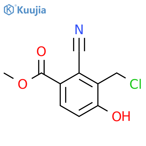 Methyl 3-chloromethyl-2-cyano-4-hydroxybenzoate structure