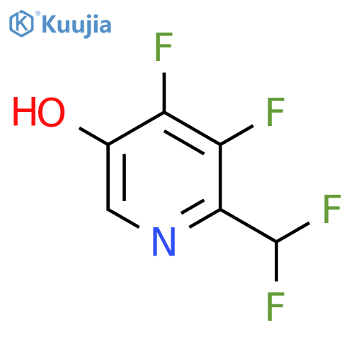 3,4-Difluoro-2-(difluoromethyl)-5-hydroxypyridine structure
