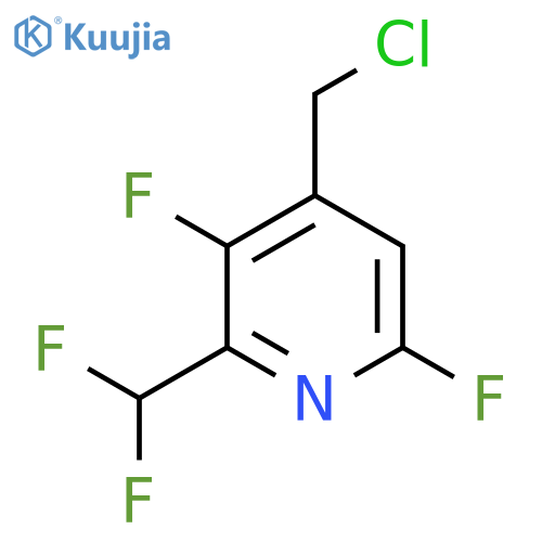 4-(Chloromethyl)-3,6-difluoro-2-(difluoromethyl)pyridine structure
