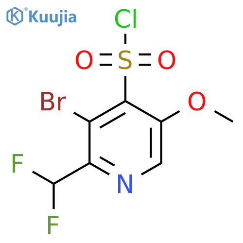 3-Bromo-2-(difluoromethyl)-5-methoxypyridine-4-sulfonyl chloride structure