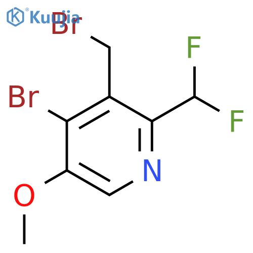 4-Bromo-3-(bromomethyl)-2-(difluoromethyl)-5-methoxypyridine structure