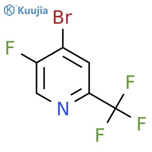 Pyridine, 4-bromo-5-fluoro-2-(trifluoromethyl)- structure