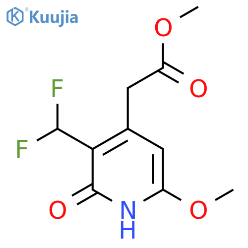 Methyl 3-(difluoromethyl)-2-hydroxy-6-methoxypyridine-4-acetate structure