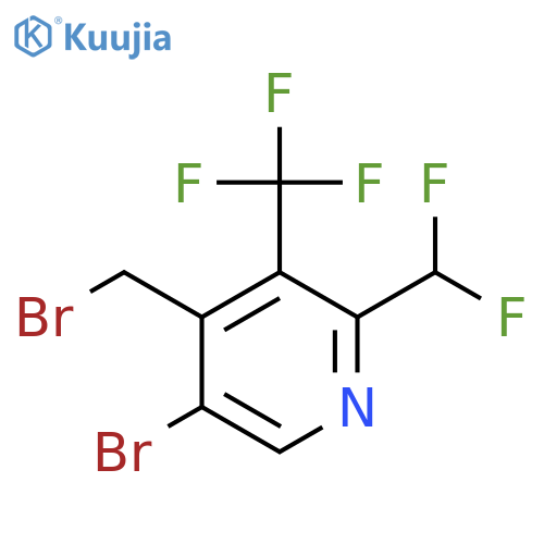 5-Bromo-4-(bromomethyl)-2-(difluoromethyl)-3-(trifluoromethyl)pyridine structure