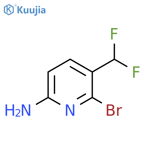 6-Amino-2-bromo-3-(difluoromethyl)pyridine structure