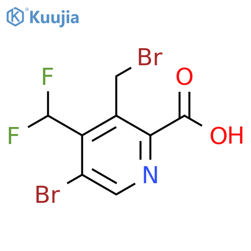 5-Bromo-3-(bromomethyl)-4-(difluoromethyl)pyridine-2-carboxylic acid structure