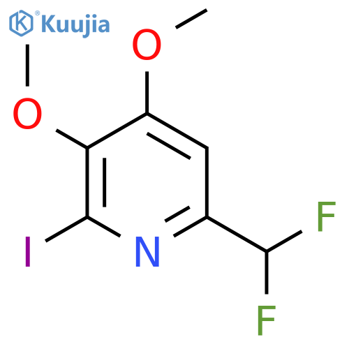 6-(Difluoromethyl)-3,4-dimethoxy-2-iodopyridine structure