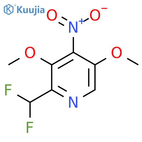 2-(Difluoromethyl)-3,5-dimethoxy-4-nitropyridine structure