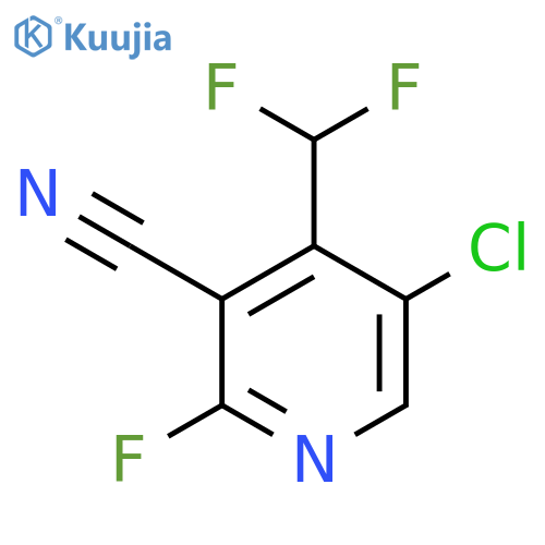 5-Chloro-3-cyano-4-(difluoromethyl)-2-fluoropyridine structure