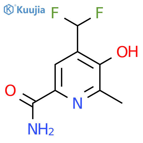 4-(Difluoromethyl)-3-hydroxy-2-methylpyridine-6-carboxamide structure