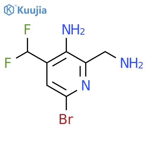 3-Amino-2-(aminomethyl)-6-bromo-4-(difluoromethyl)pyridine structure