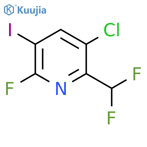 3-Chloro-2-(difluoromethyl)-6-fluoro-5-iodopyridine structure