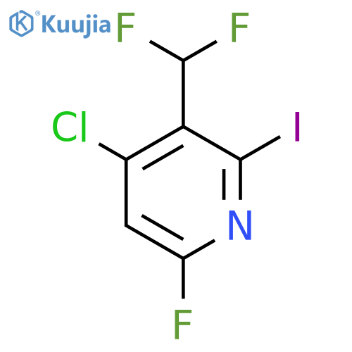 4-Chloro-3-(difluoromethyl)-6-fluoro-2-iodopyridine structure