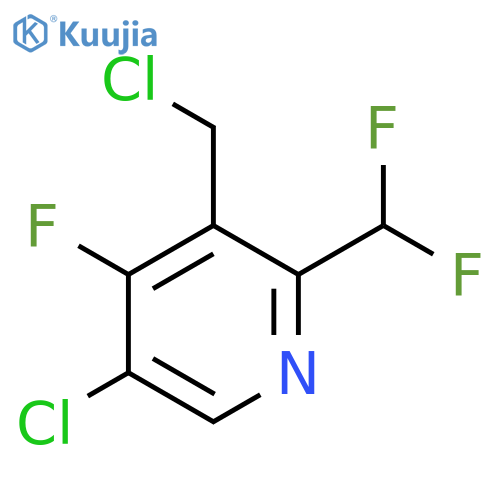5-Chloro-3-(chloromethyl)-2-(difluoromethyl)-4-fluoropyridine structure