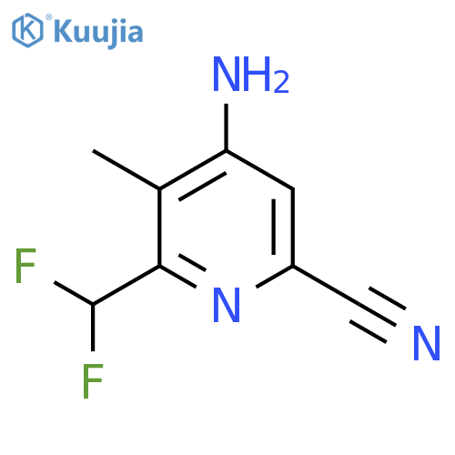 4-Amino-6-cyano-2-(difluoromethyl)-3-methylpyridine structure