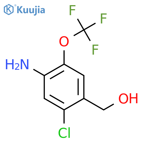4-Amino-2-chloro-5-(trifluoromethoxy)benzyl alcohol structure
