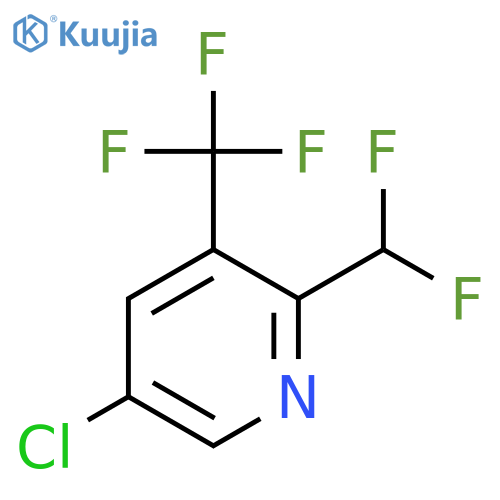 5-Chloro-2-(difluoromethyl)-3-(trifluoromethyl)pyridine structure