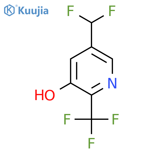 5-(Difluoromethyl)-3-hydroxy-2-(trifluoromethyl)pyridine structure