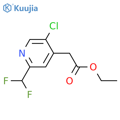 Ethyl 5-chloro-2-(difluoromethyl)pyridine-4-acetate structure