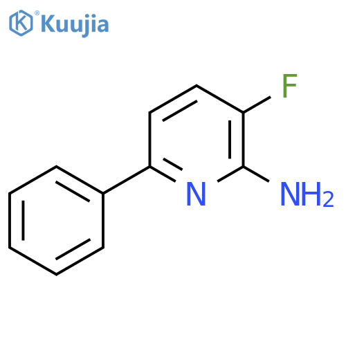 2-Amino-3-fluoro-6-phenylpyridine structure