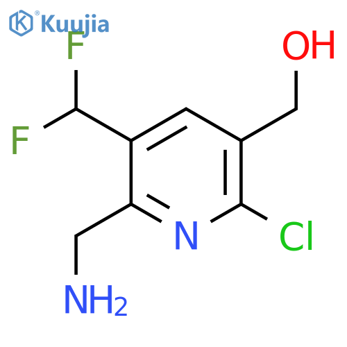 2-(Aminomethyl)-6-chloro-3-(difluoromethyl)pyridine-5-methanol structure