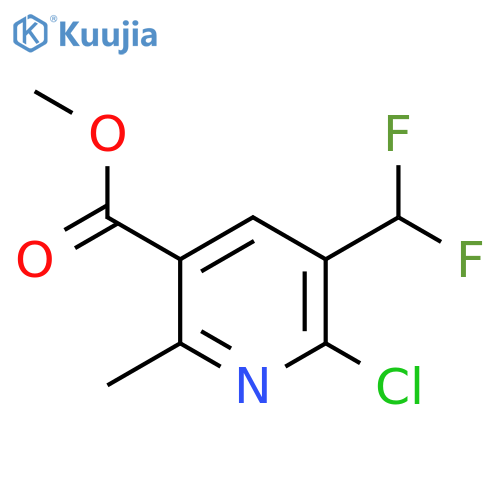 Methyl 2-chloro-3-(difluoromethyl)-6-methylpyridine-5-carboxylate structure
