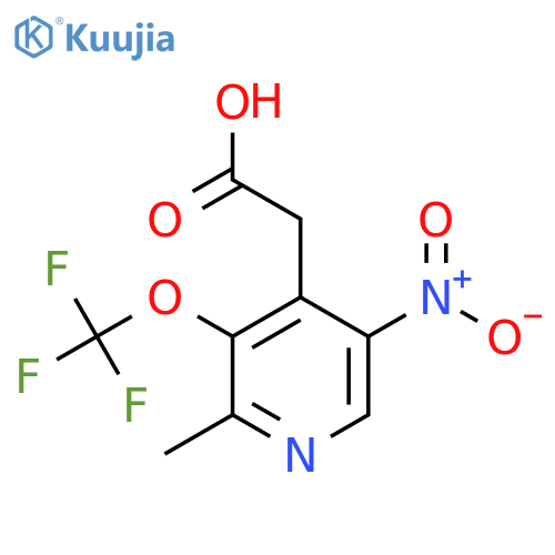2-Methyl-5-nitro-3-(trifluoromethoxy)pyridine-4-acetic acid structure