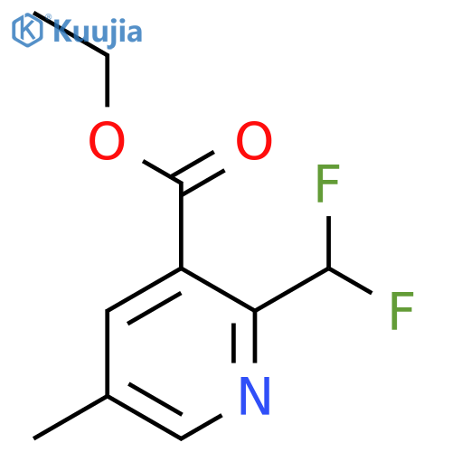 Ethyl 2-(difluoromethyl)-5-methylpyridine-3-carboxylate structure