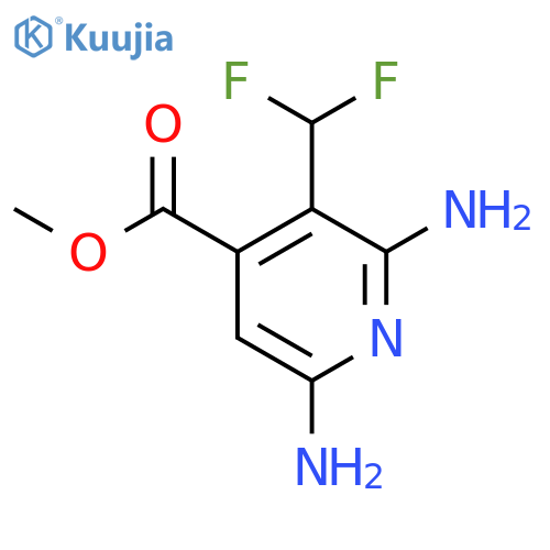Methyl 2,6-diamino-3-(difluoromethyl)pyridine-4-carboxylate structure