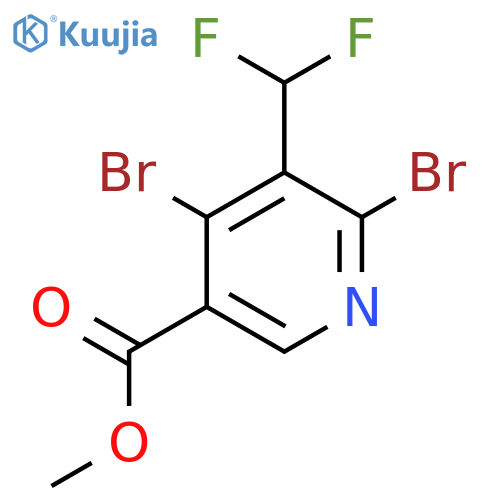 Methyl 2,4-dibromo-3-(difluoromethyl)pyridine-5-carboxylate structure