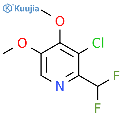 3-Chloro-2-(difluoromethyl)-4,5-dimethoxypyridine structure