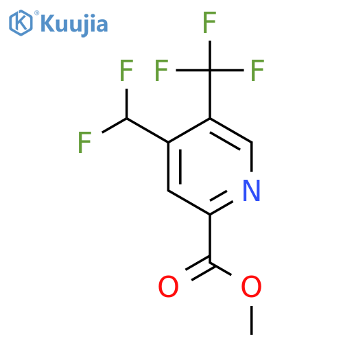 Methyl 4-(difluoromethyl)-5-(trifluoromethyl)pyridine-2-carboxylate structure