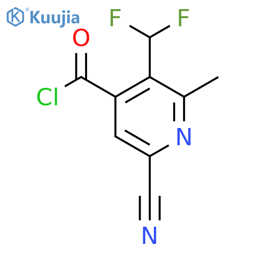 6-Cyano-3-(difluoromethyl)-2-methylpyridine-4-carbonyl chloride structure