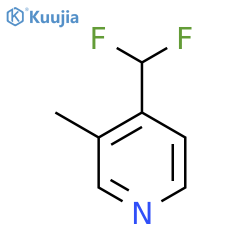 4-(Difluoromethyl)-3-methylpyridine structure