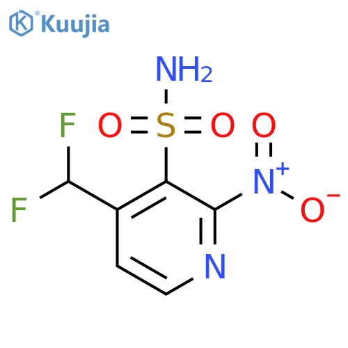 4-(Difluoromethyl)-2-nitropyridine-3-sulfonamide structure