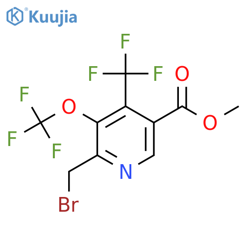 Methyl 2-(bromomethyl)-3-(trifluoromethoxy)-4-(trifluoromethyl)pyridine-5-carboxylate structure
