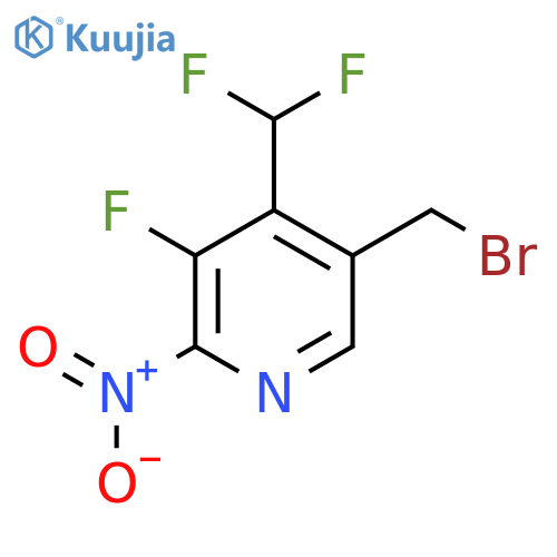 5-(Bromomethyl)-4-(difluoromethyl)-3-fluoro-2-nitropyridine structure