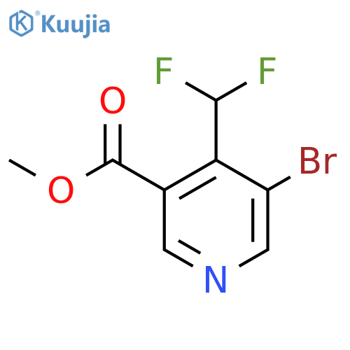 Methyl 3-bromo-4-(difluoromethyl)pyridine-5-carboxylate structure
